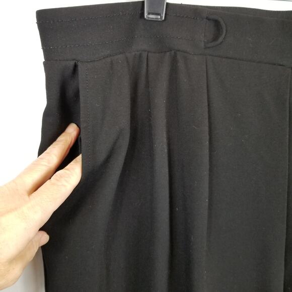 Betabrand Women's Black Pleated SoHo Pull On Ankle Joggers Pants Size XXL Long - Picture 5 of 8